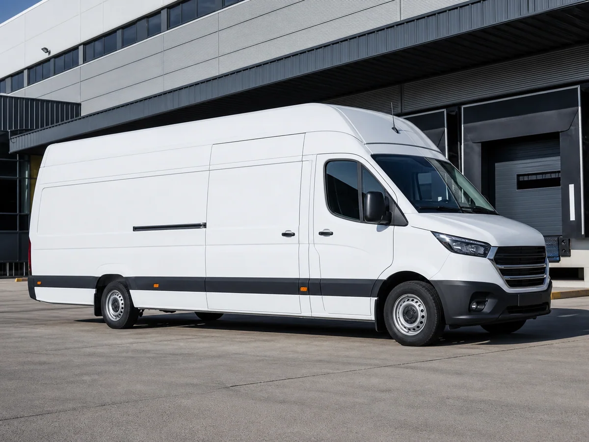 Extra-long wheelbase high roof van